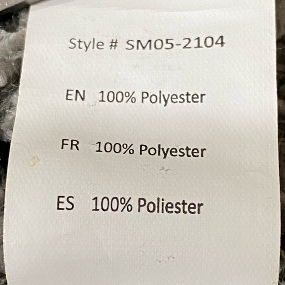 Revamped Cropped Crew pullover Sweater Chenille in Grey size M - Picture 9 of 11